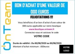 BONS D’ACHAT ONTEAM